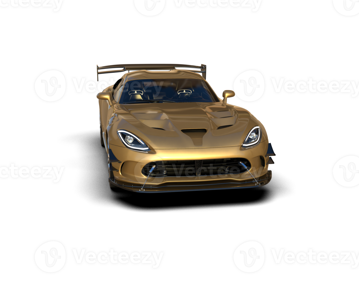 Muscle car isolated on background. 3d rendering - illustration png