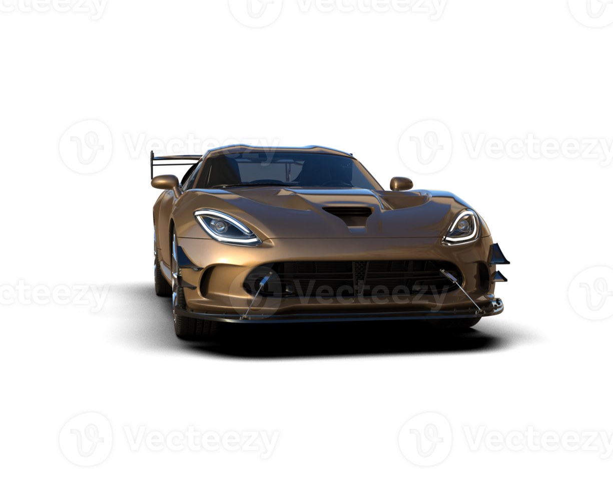 Muscle car isolated on background. 3d rendering - illustration png