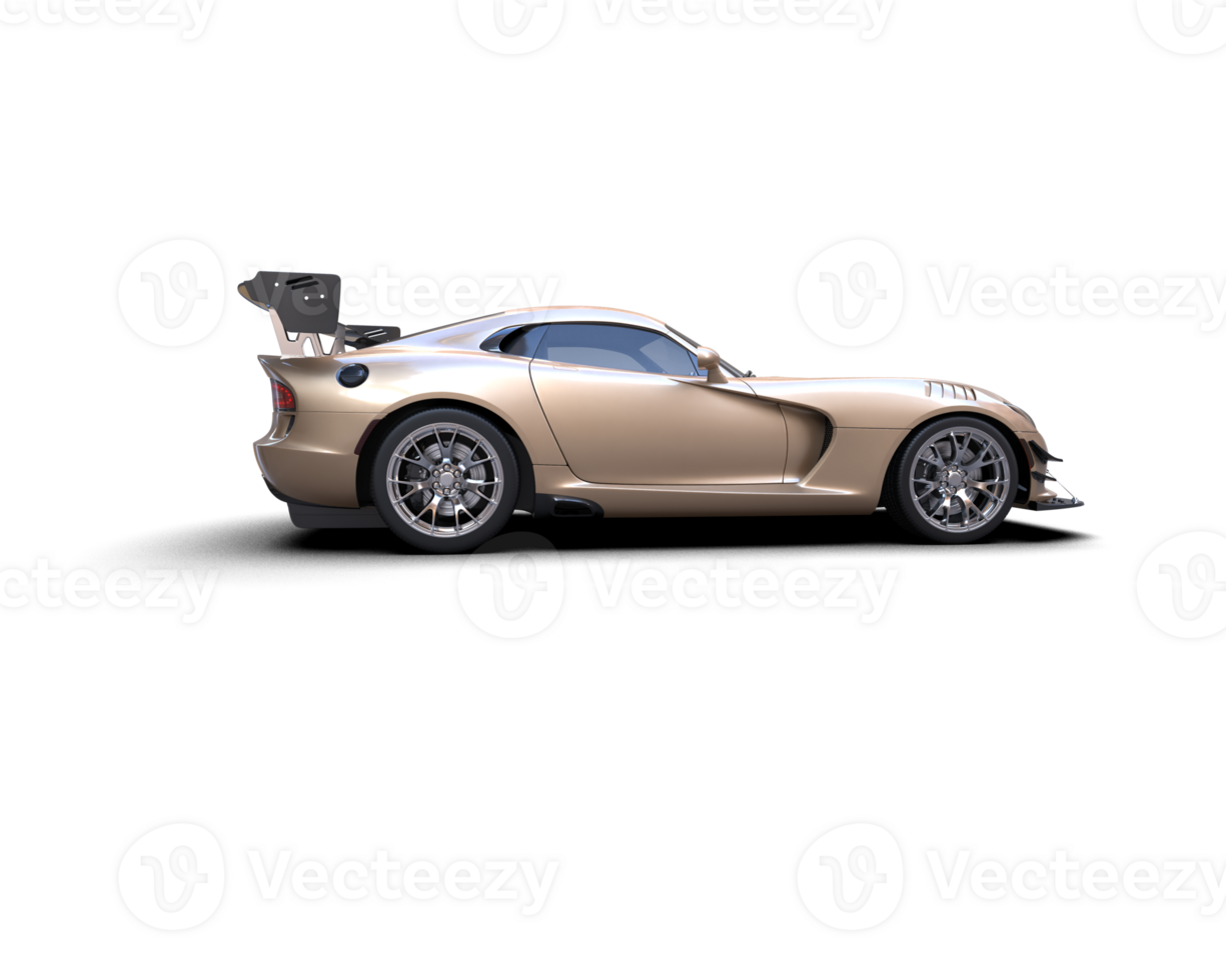 Muscle car isolated on background. 3d rendering - illustration png