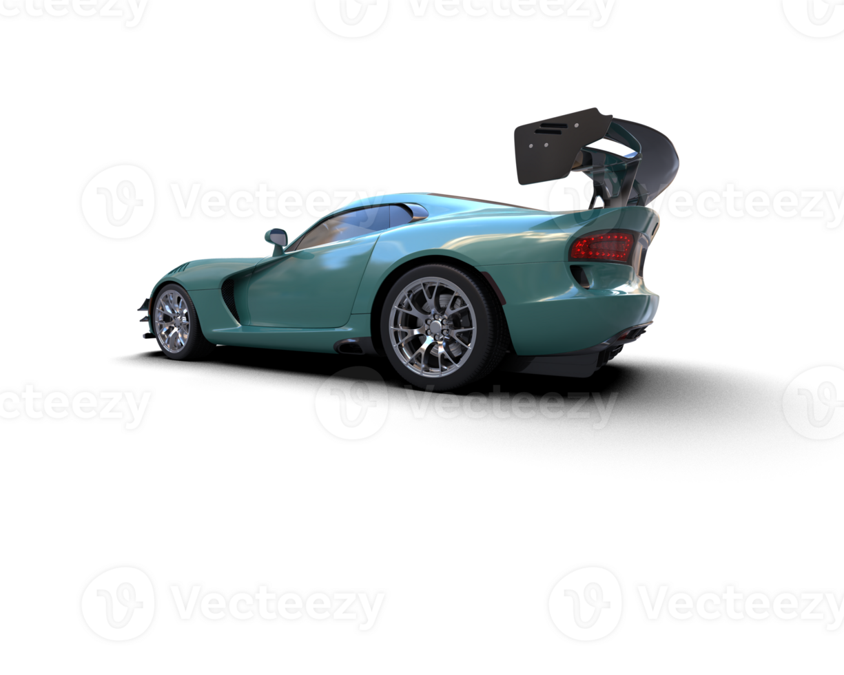 Muscle car isolated on background. 3d rendering - illustration png