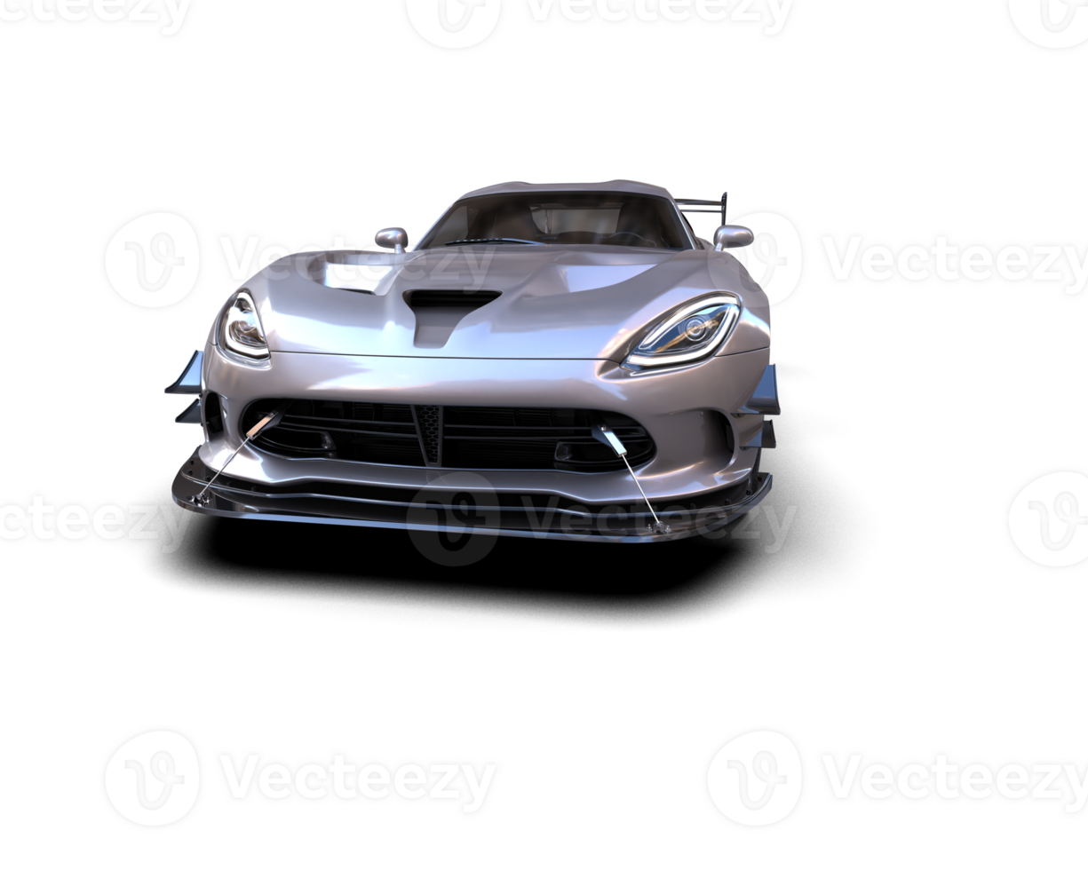 Muscle car isolated on background. 3d rendering - illustration png