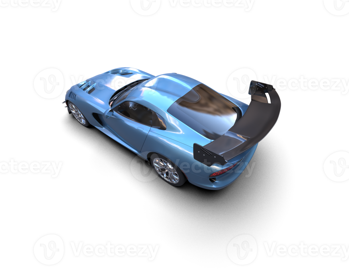 Muscle car isolated on background. 3d rendering - illustration png