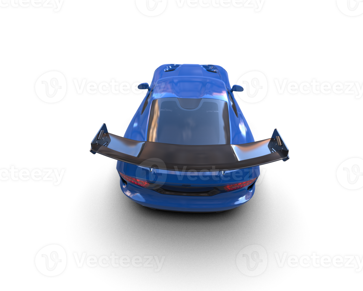 Muscle car isolated on background. 3d rendering - illustration png