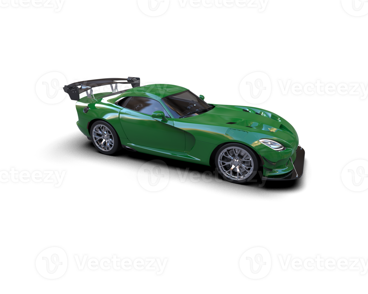 Muscle car isolated on background. 3d rendering - illustration png