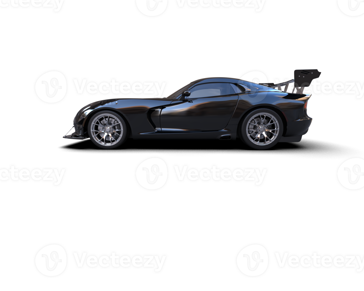 Muscle car isolated on background. 3d rendering - illustration png