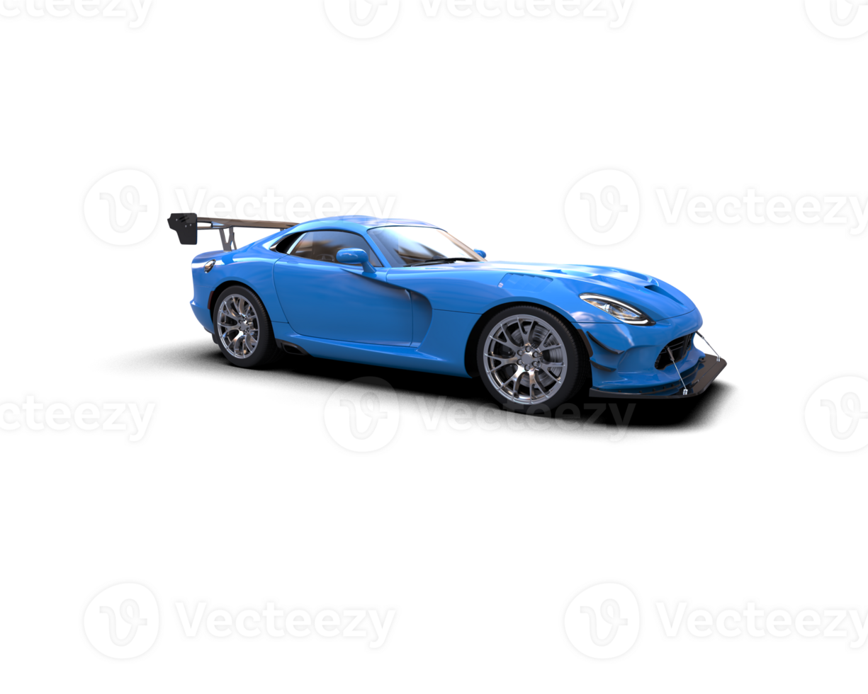 Muscle car isolated on background. 3d rendering - illustration png