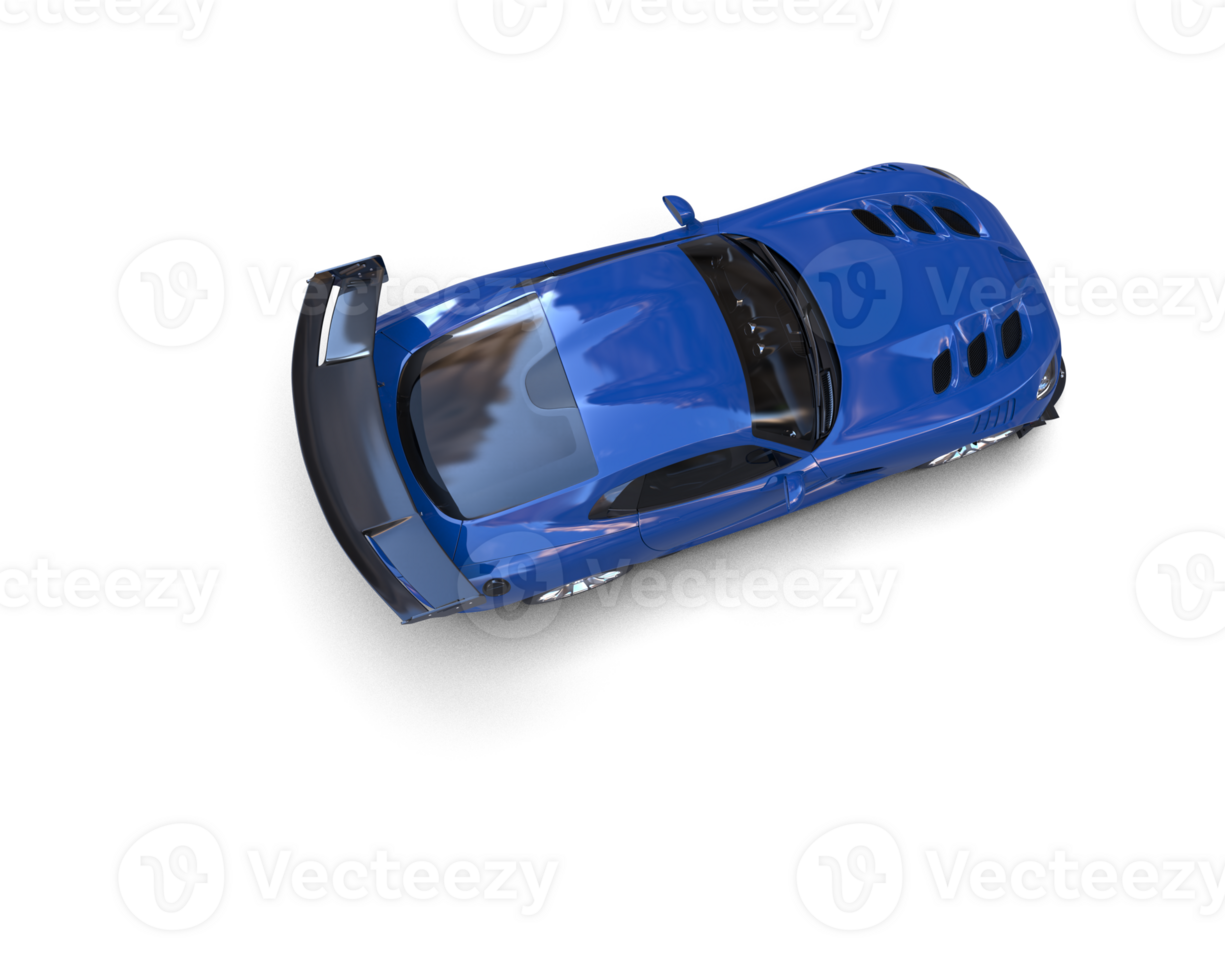 Muscle car isolated on background. 3d rendering - illustration png