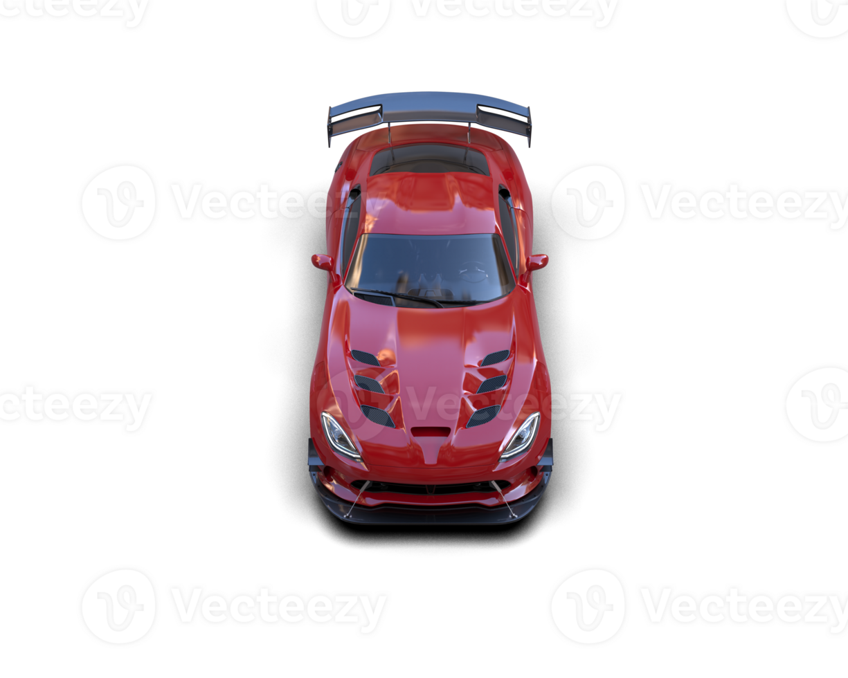 Muscle car isolated on background. 3d rendering - illustration png