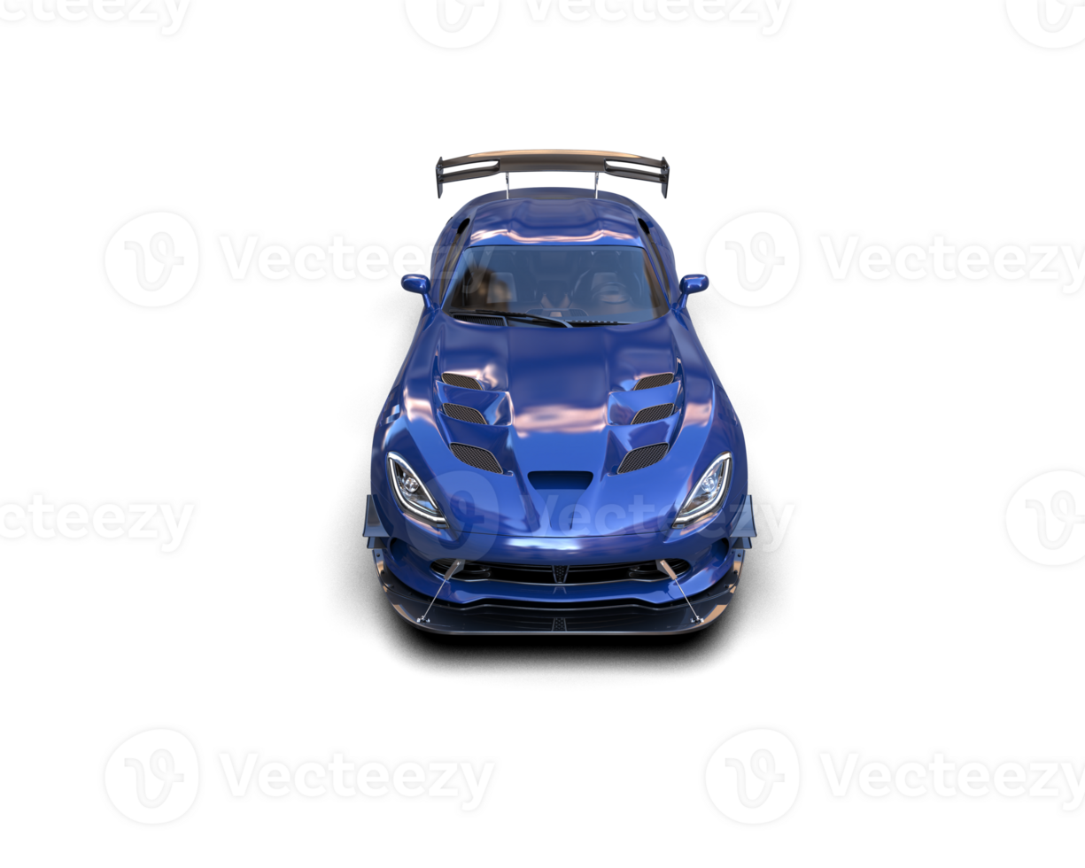 Muscle car isolated on background. 3d rendering - illustration png