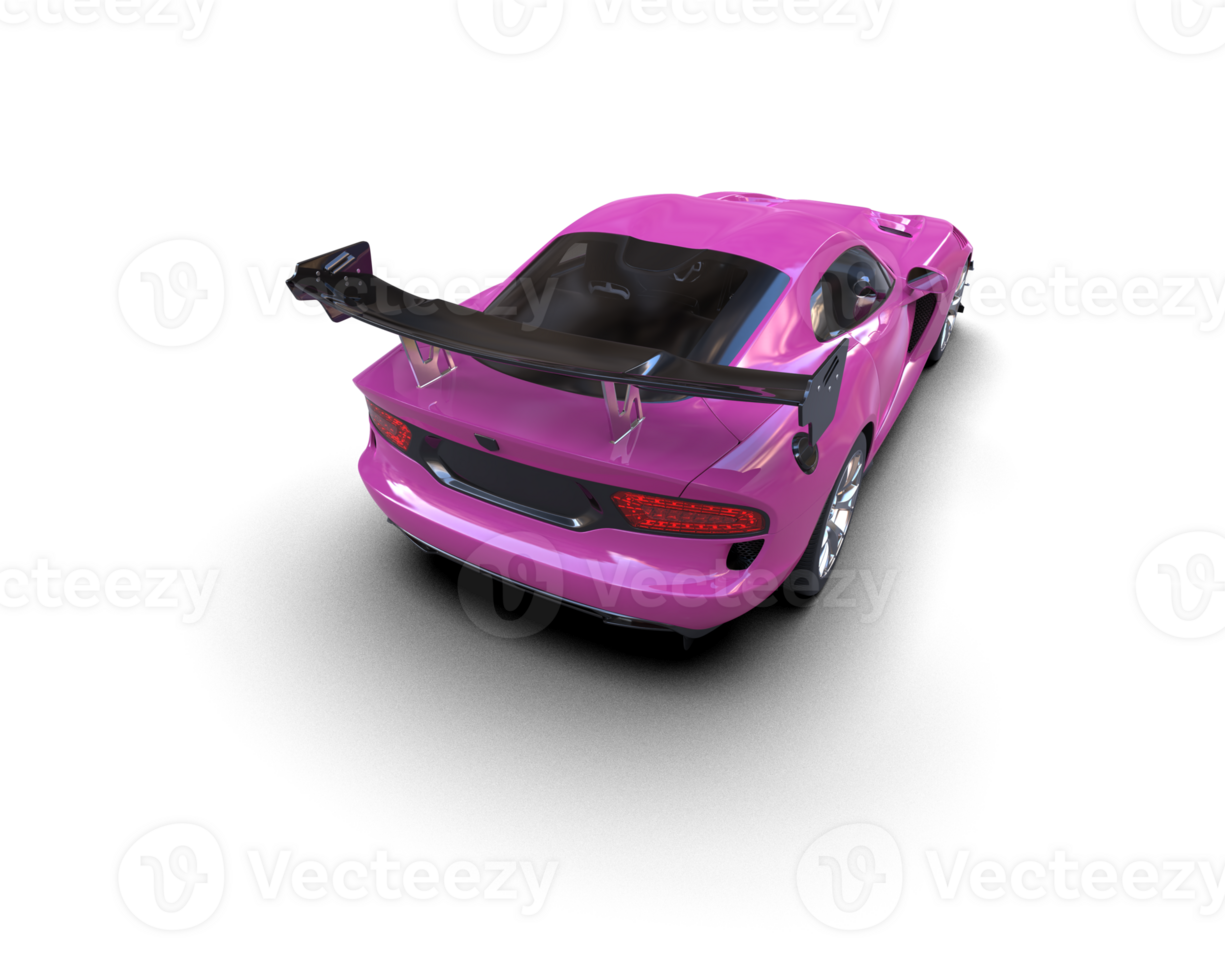 Muscle car isolated on background. 3d rendering - illustration png