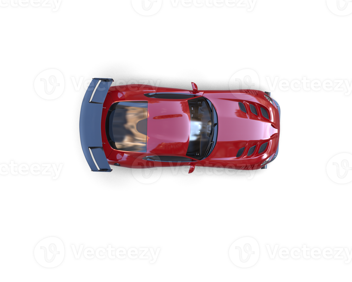 Muscle car isolated on background. 3d rendering - illustration png