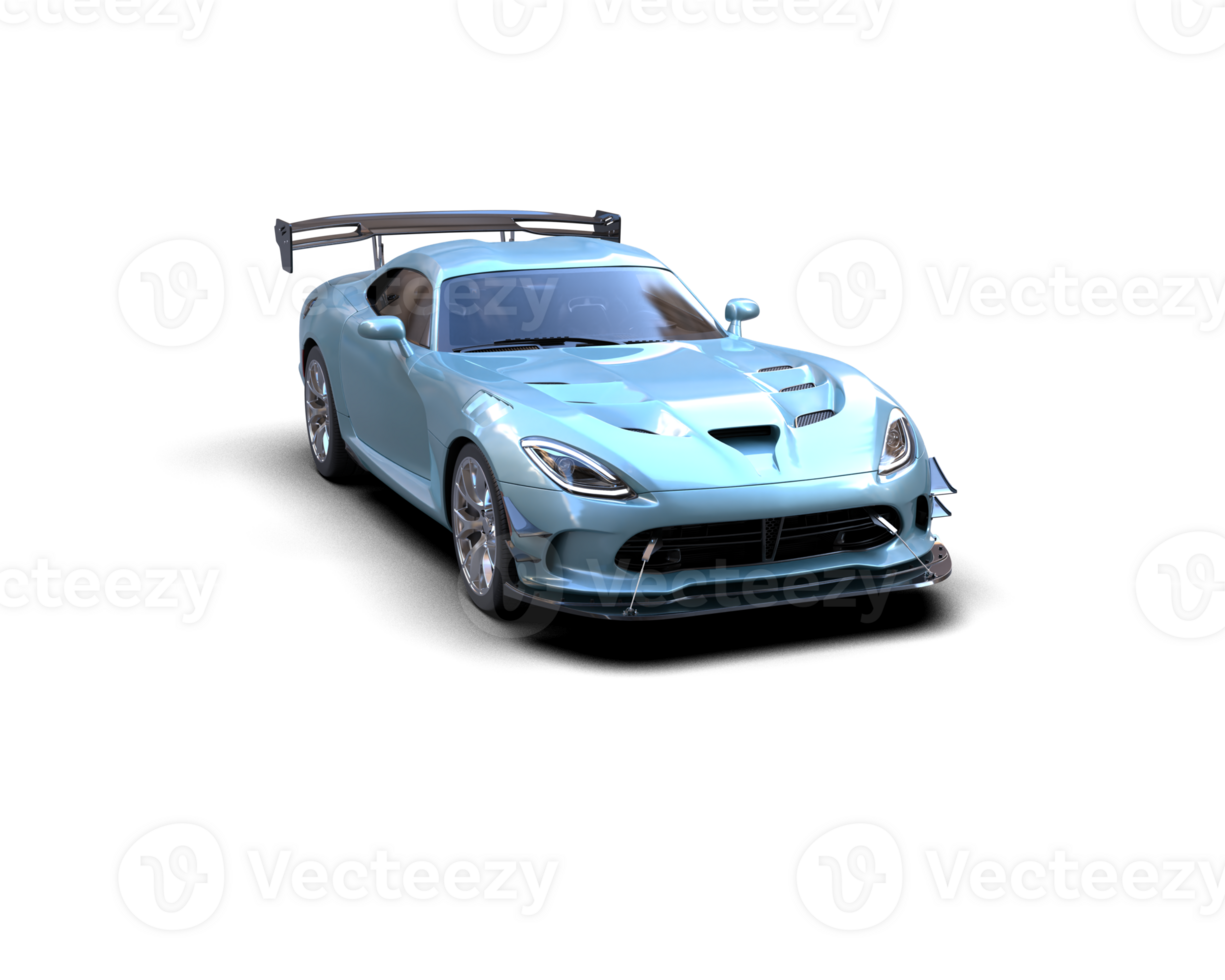 Muscle car isolated on background. 3d rendering - illustration png