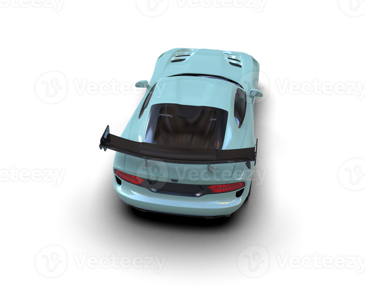 Muscle car isolated on background. 3d rendering - illustration png