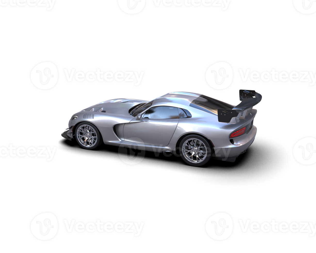 Muscle car isolated on background. 3d rendering - illustration png