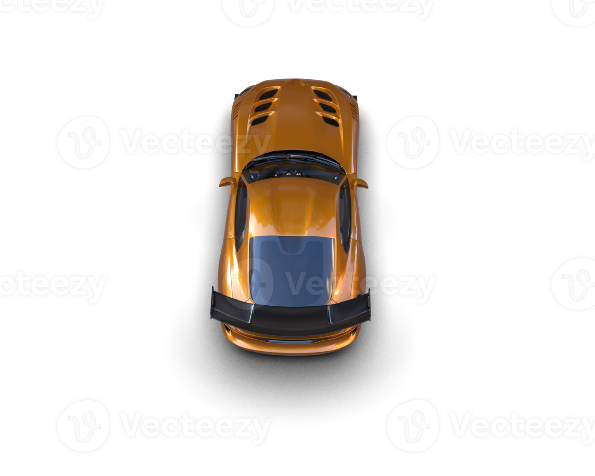 Muscle car isolated on background. 3d rendering - illustration png