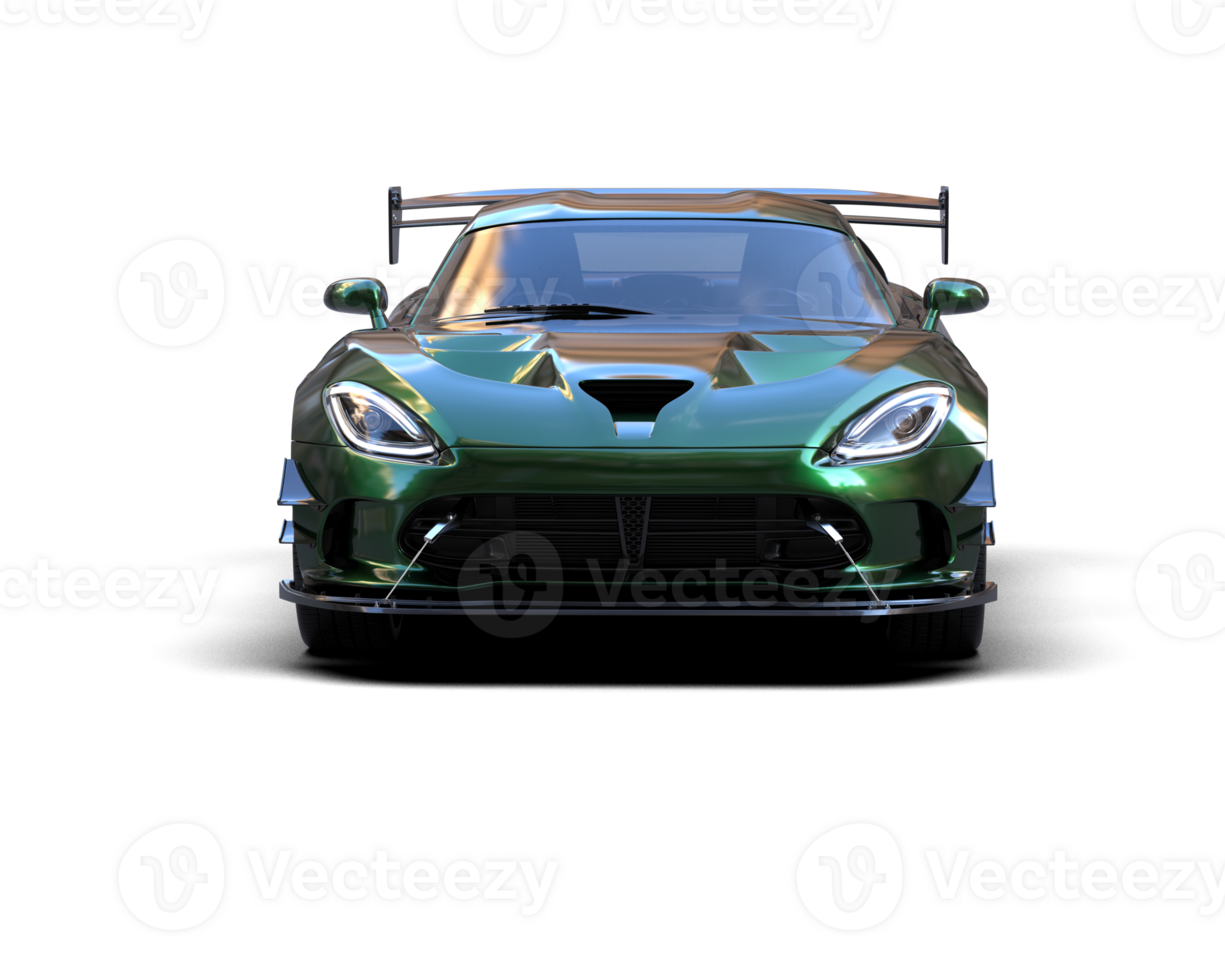 Muscle car isolated on background. 3d rendering - illustration png