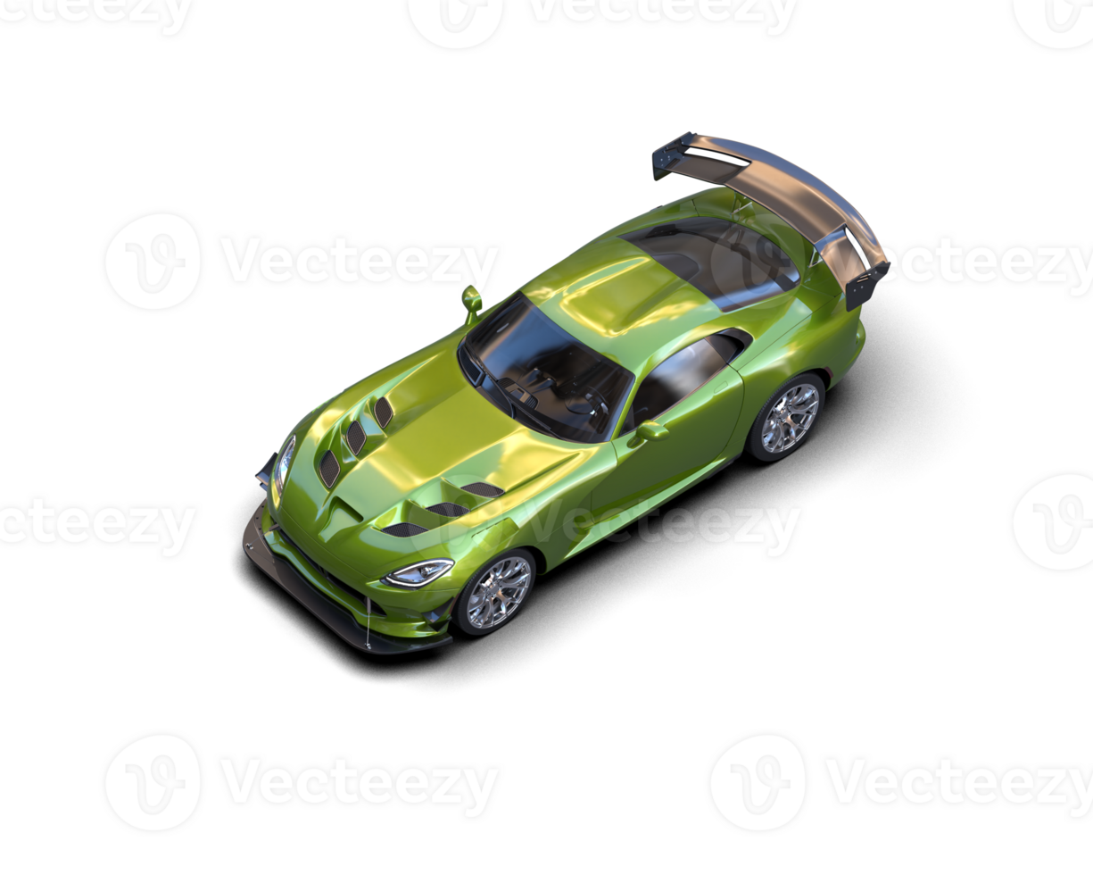 Muscle car isolated on background. 3d rendering - illustration png