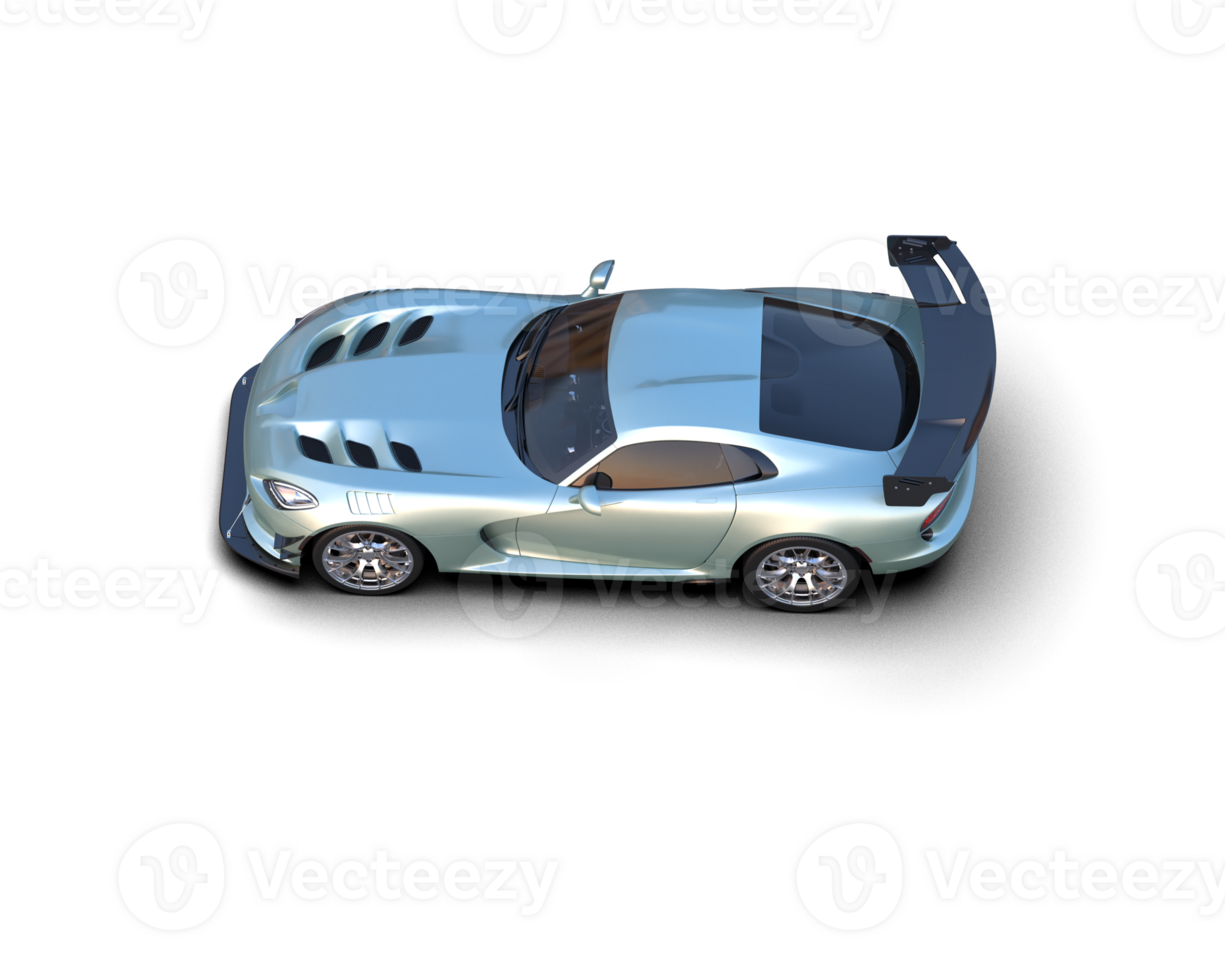 Muscle car isolated on background. 3d rendering - illustration png