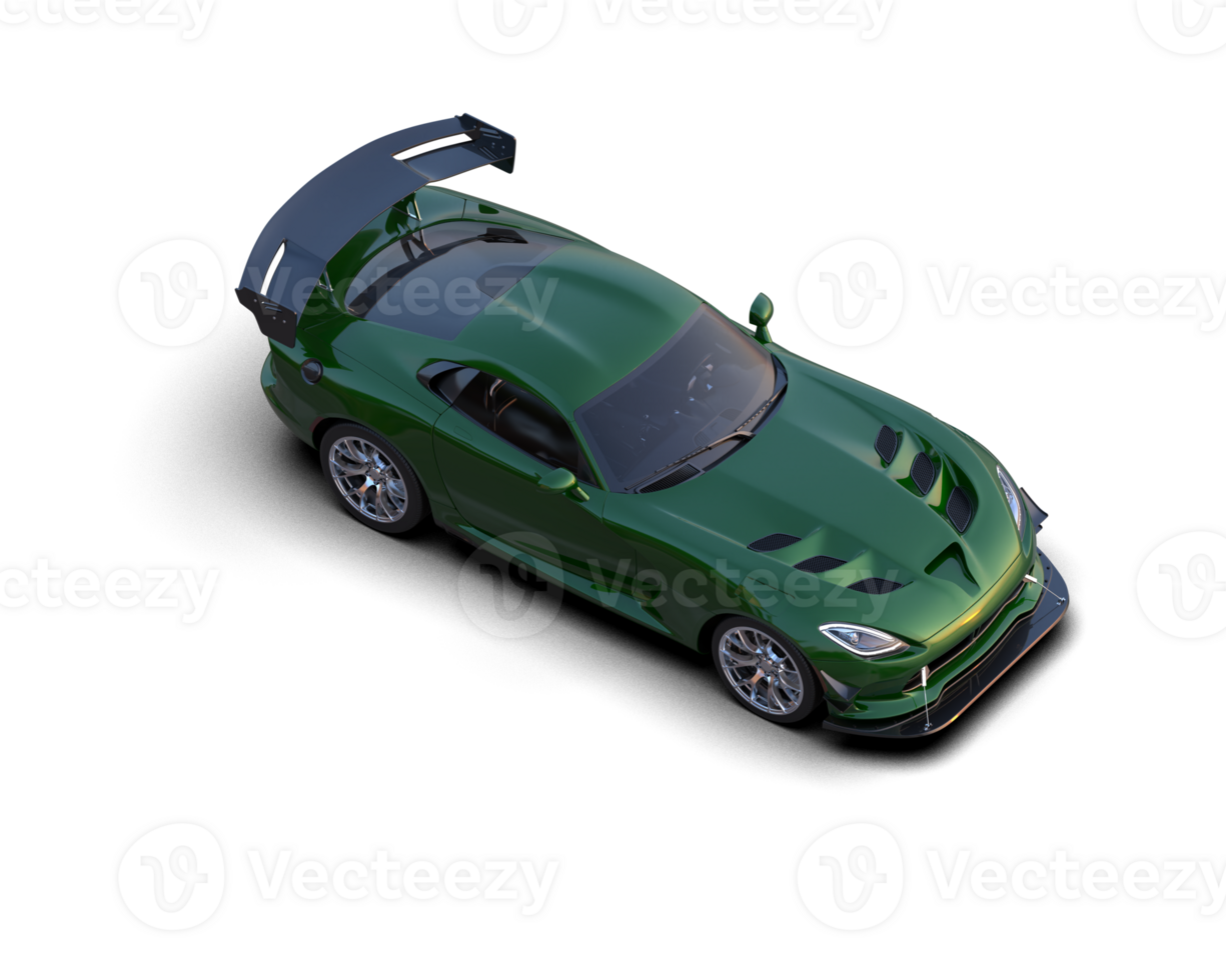 Muscle car isolated on background. 3d rendering - illustration png