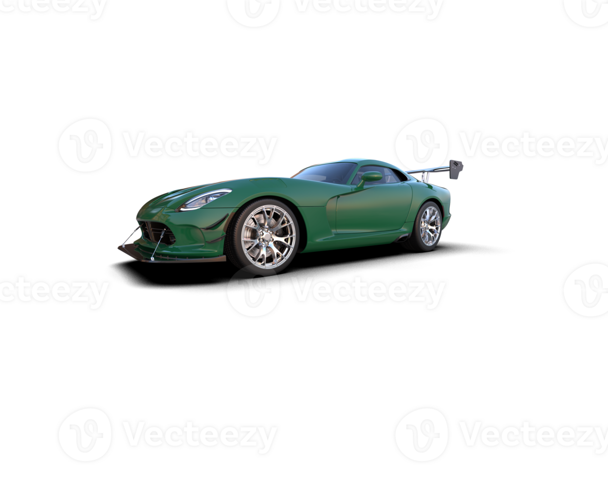 Muscle car isolated on background. 3d rendering - illustration png