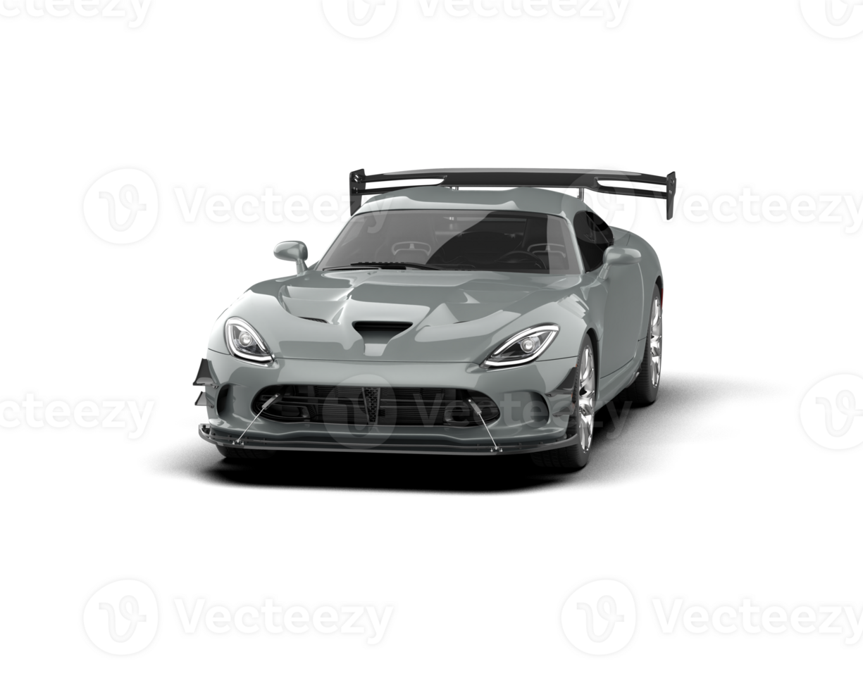 Muscle car isolated on background. 3d rendering - illustration png