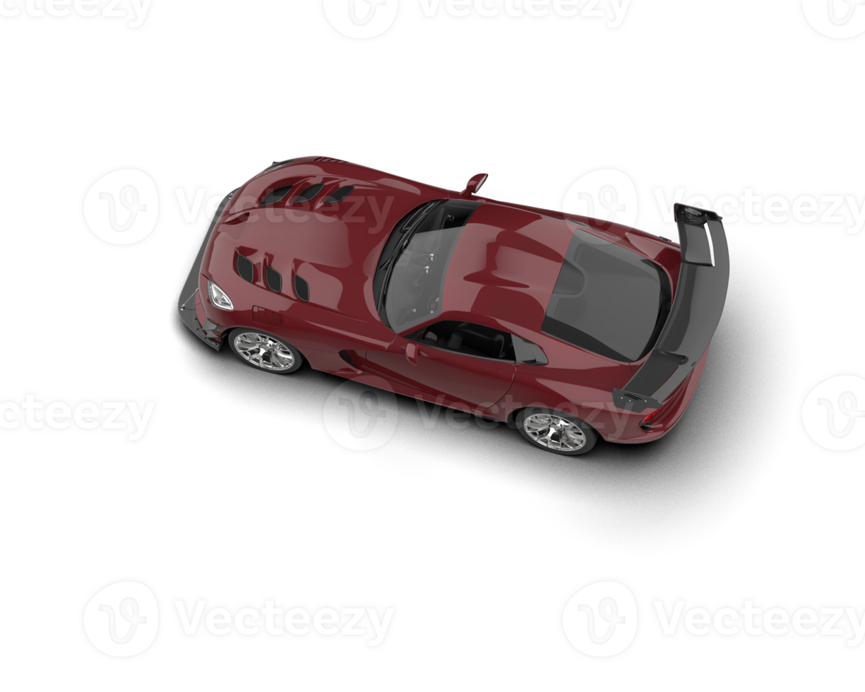 Muscle car isolated on background. 3d rendering - illustration png