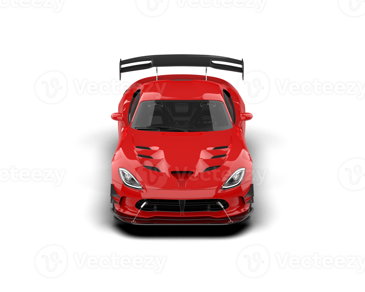 Muscle car isolated on background. 3d rendering - illustration png
