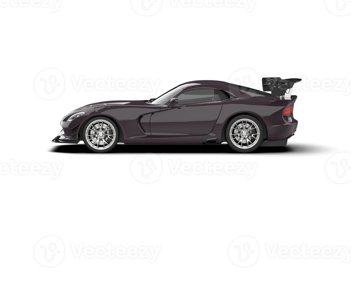 Muscle car isolated on background. 3d rendering - illustration png