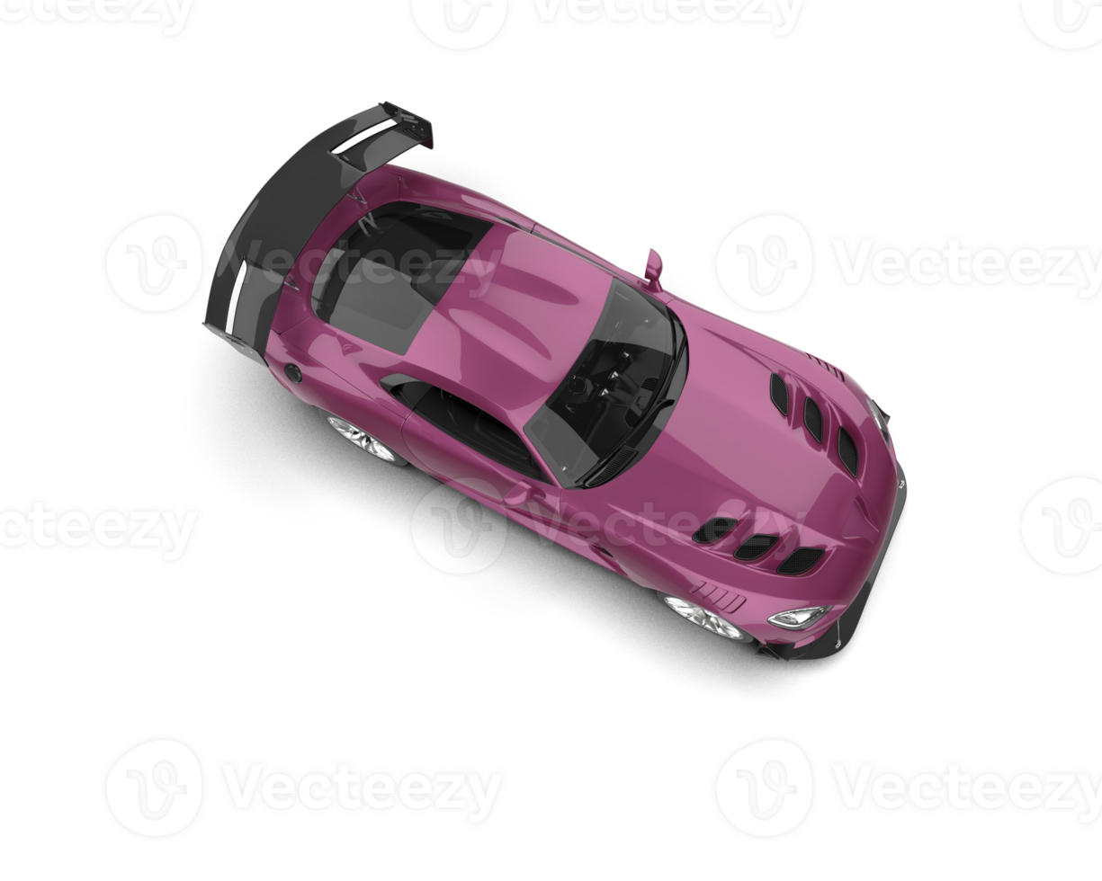 Muscle car isolated on background. 3d rendering - illustration png