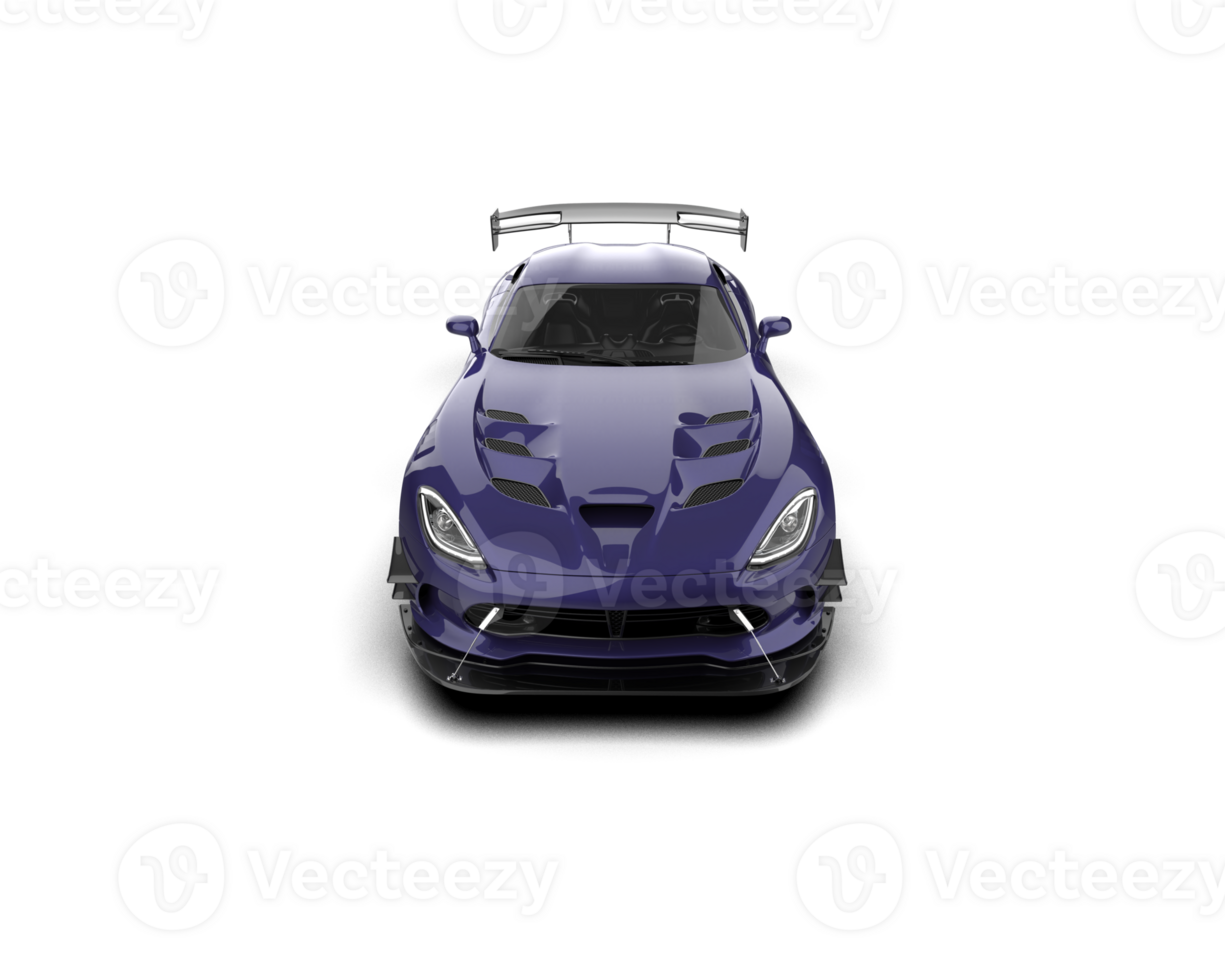 Muscle car isolated on background. 3d rendering - illustration png