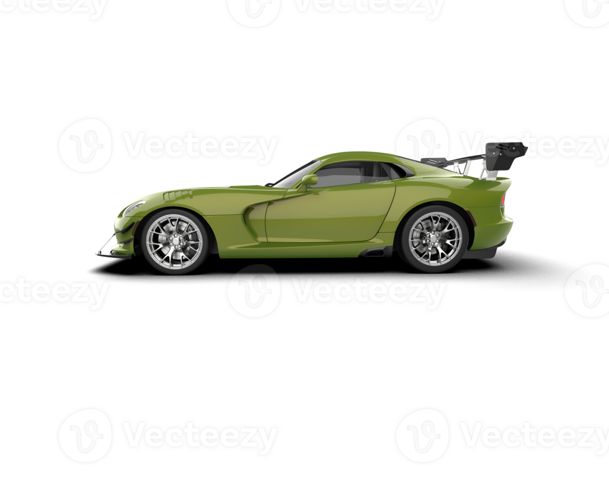 Muscle car isolated on background. 3d rendering - illustration png