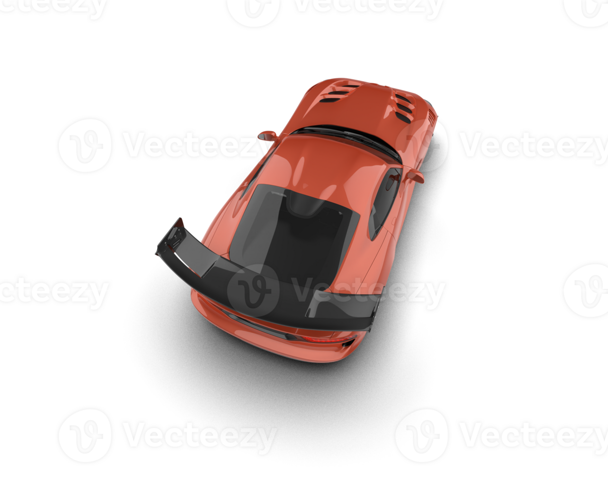 Muscle car isolated on background. 3d rendering - illustration png