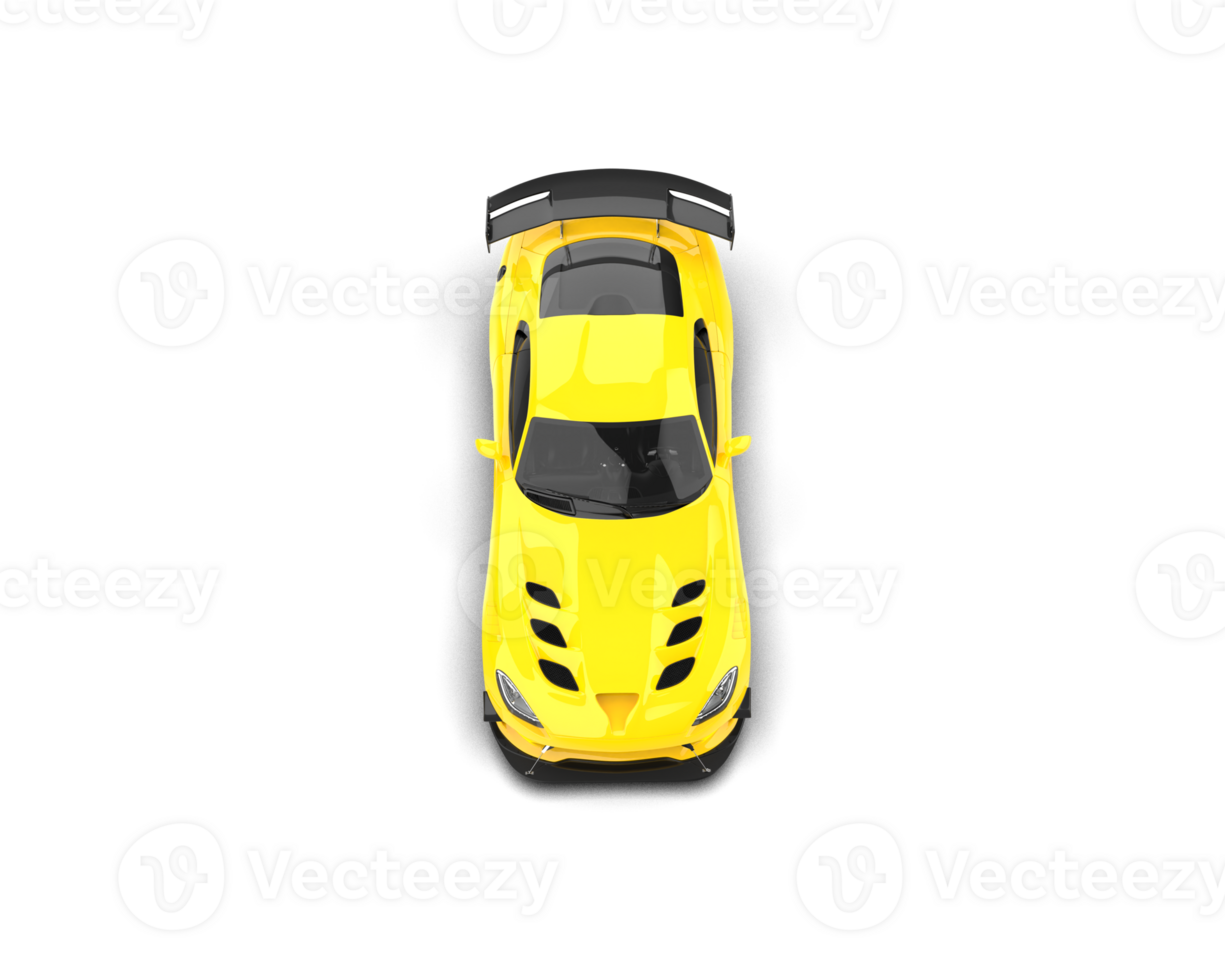Muscle car isolated on background. 3d rendering - illustration png