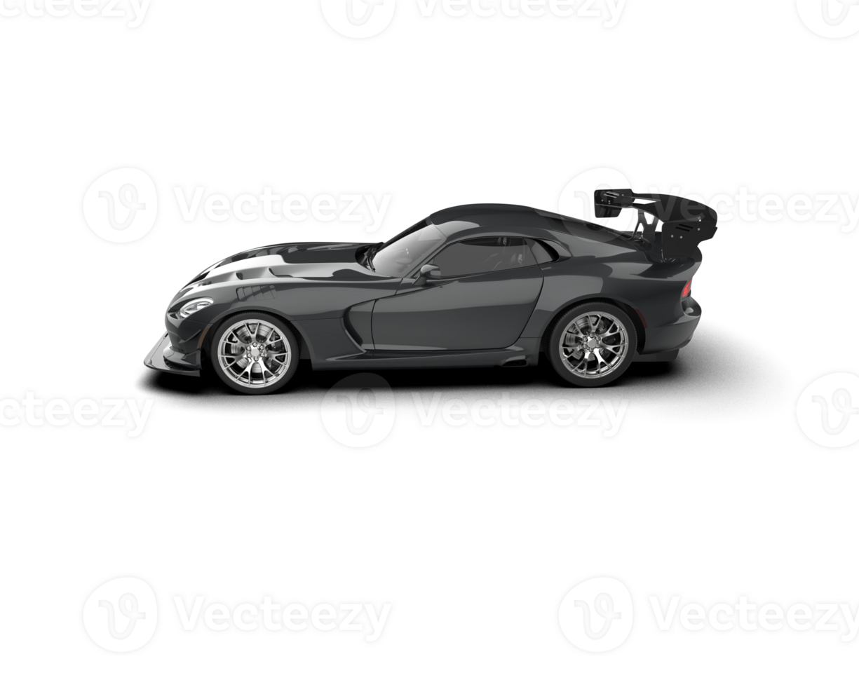 Muscle car isolated on background. 3d rendering - illustration png