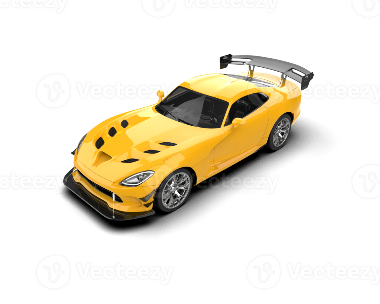 Muscle car isolated on background. 3d rendering - illustration png