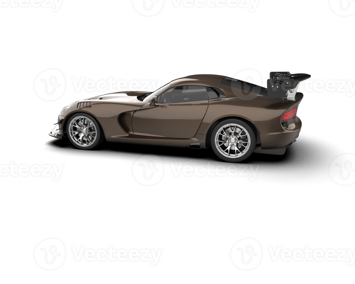Muscle car isolated on background. 3d rendering - illustration png