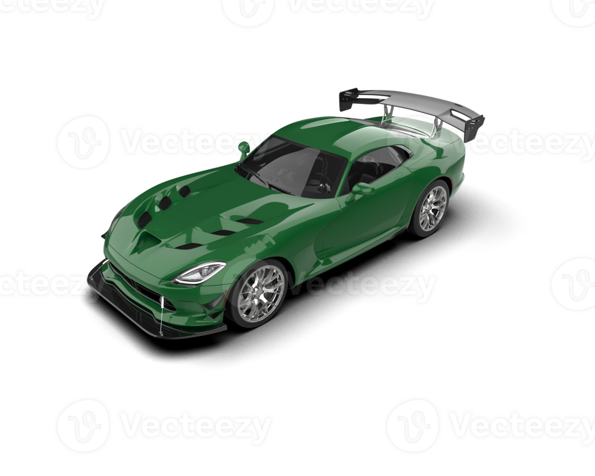 Muscle car isolated on background. 3d rendering - illustration png