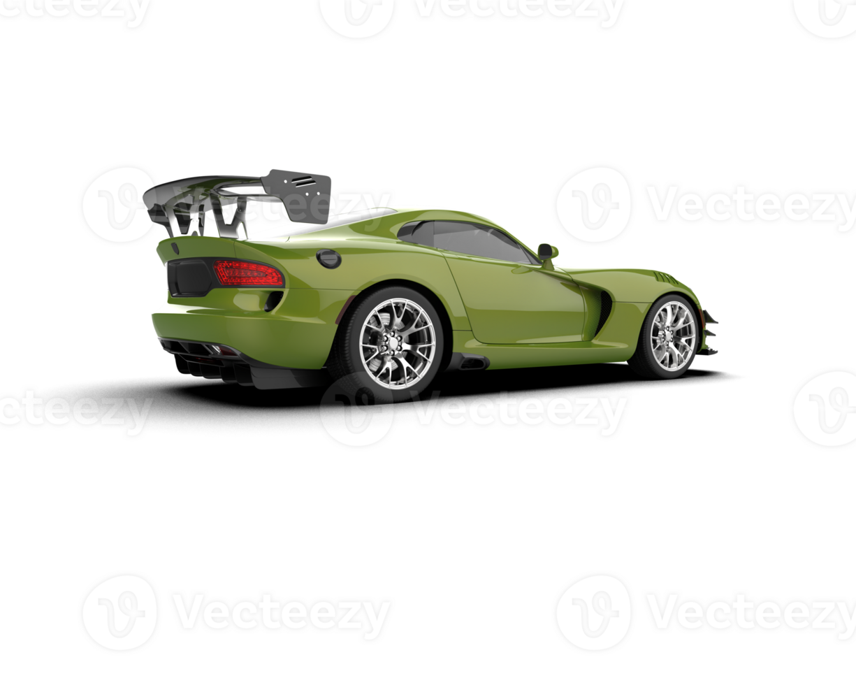Muscle car isolated on background. 3d rendering - illustration png