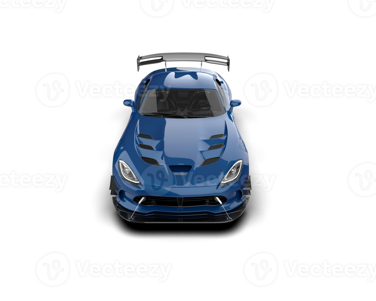 Muscle car isolated on background. 3d rendering - illustration png
