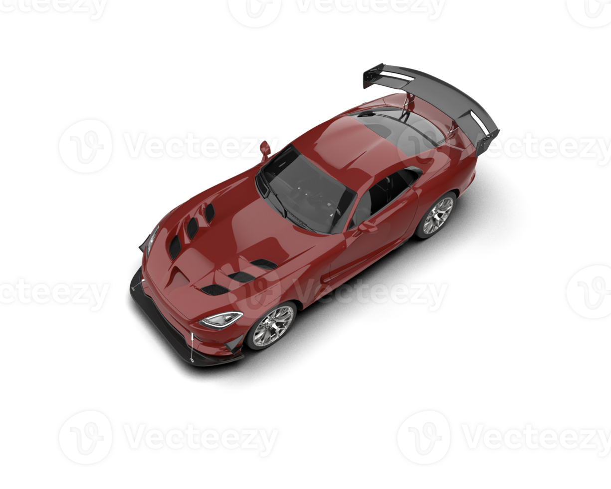 Muscle car isolated on background. 3d rendering - illustration png