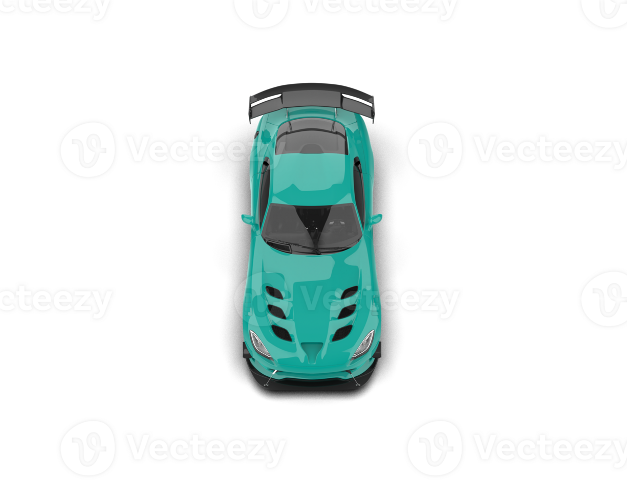 Muscle car isolated on background. 3d rendering - illustration png