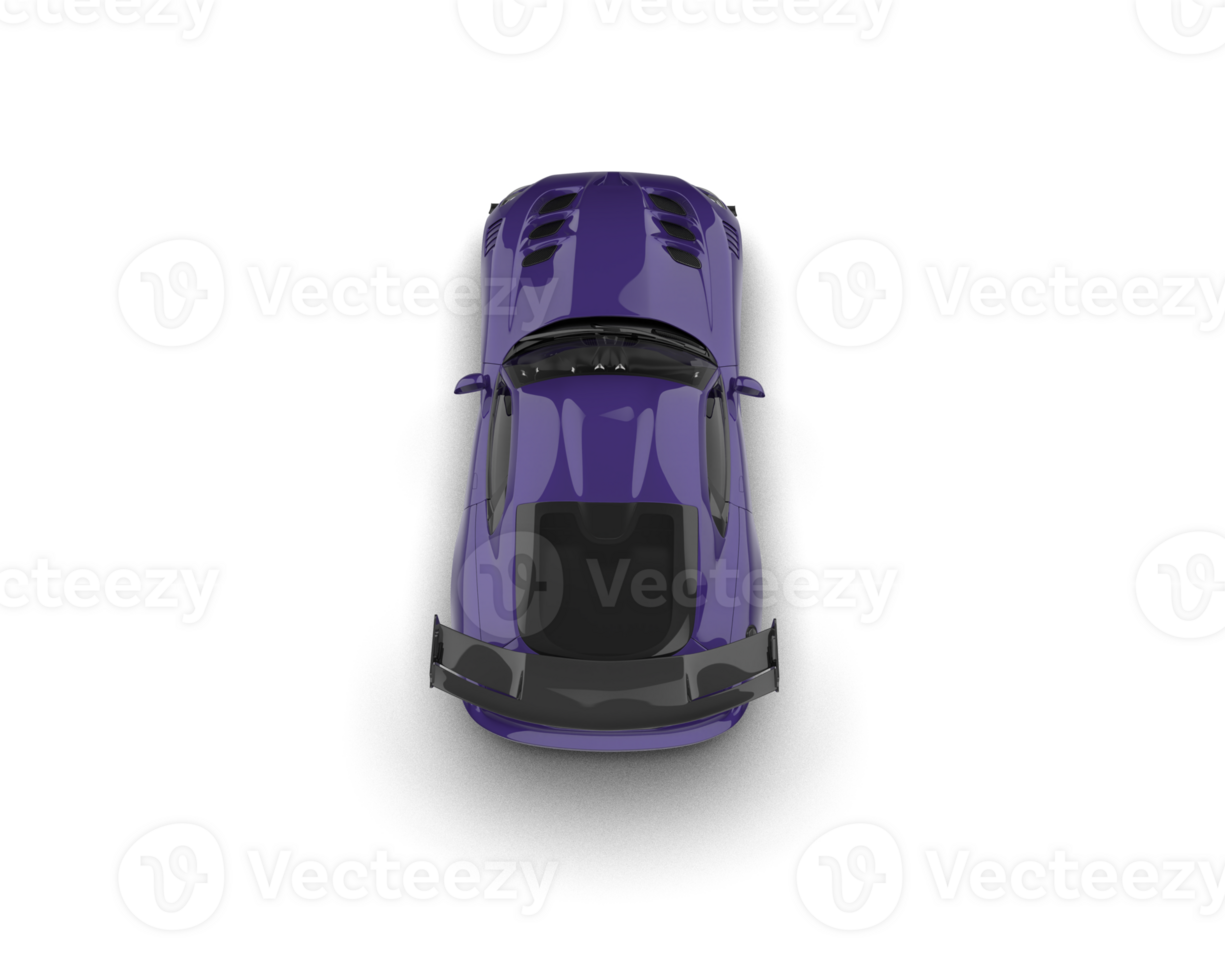 Muscle car isolated on background. 3d rendering - illustration png
