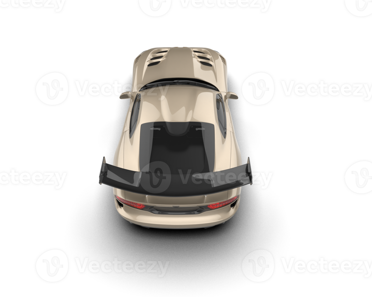 Muscle car isolated on background. 3d rendering - illustration png