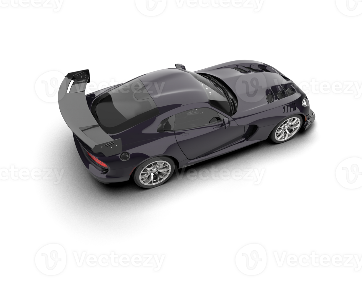 Muscle car isolated on background. 3d rendering - illustration png