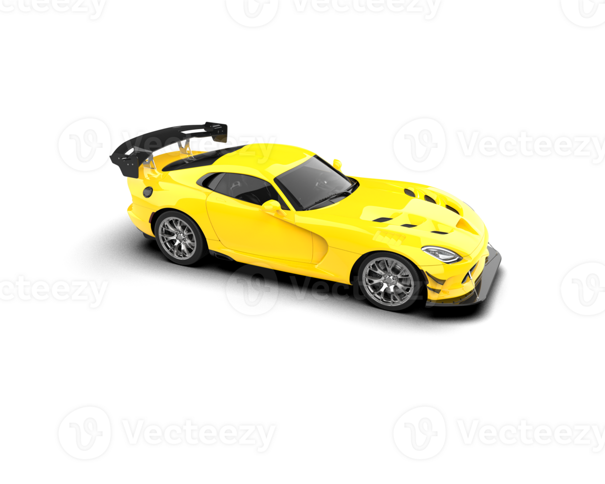 Muscle car isolated on background. 3d rendering - illustration png