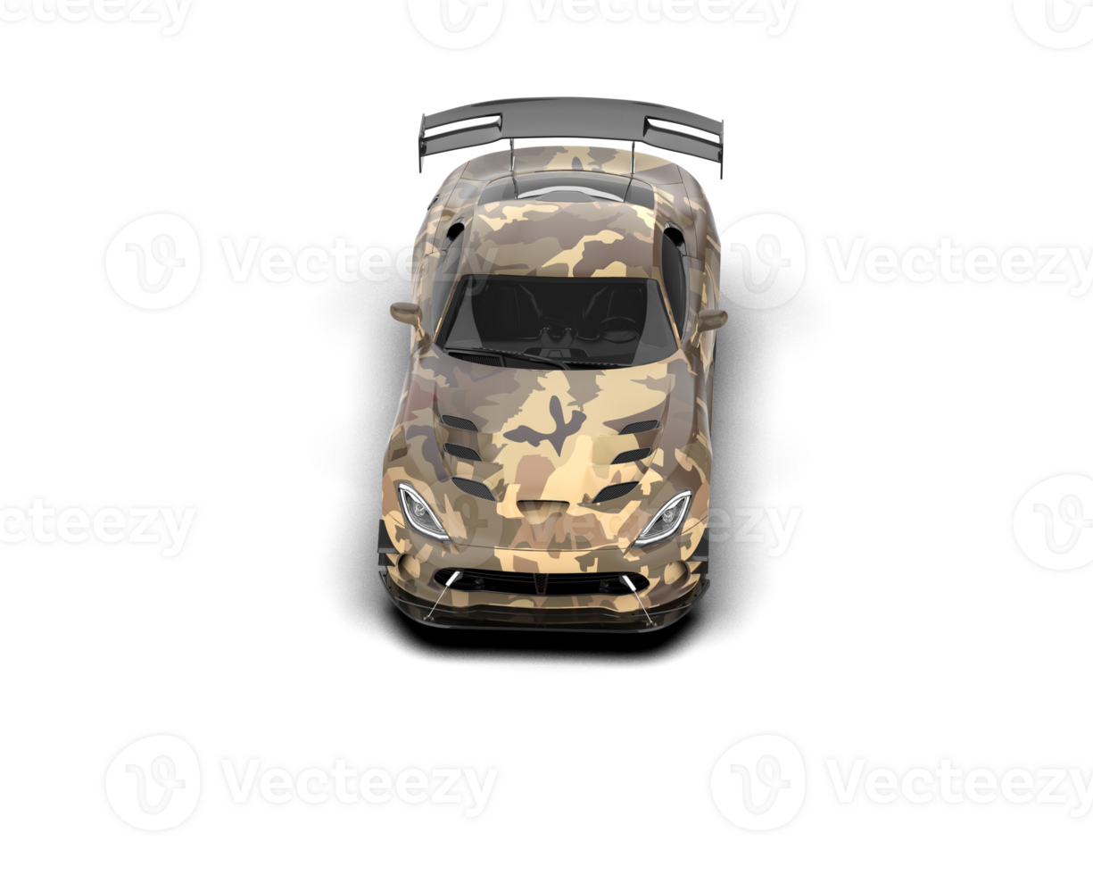 Muscle car isolated on background. 3d rendering - illustration png