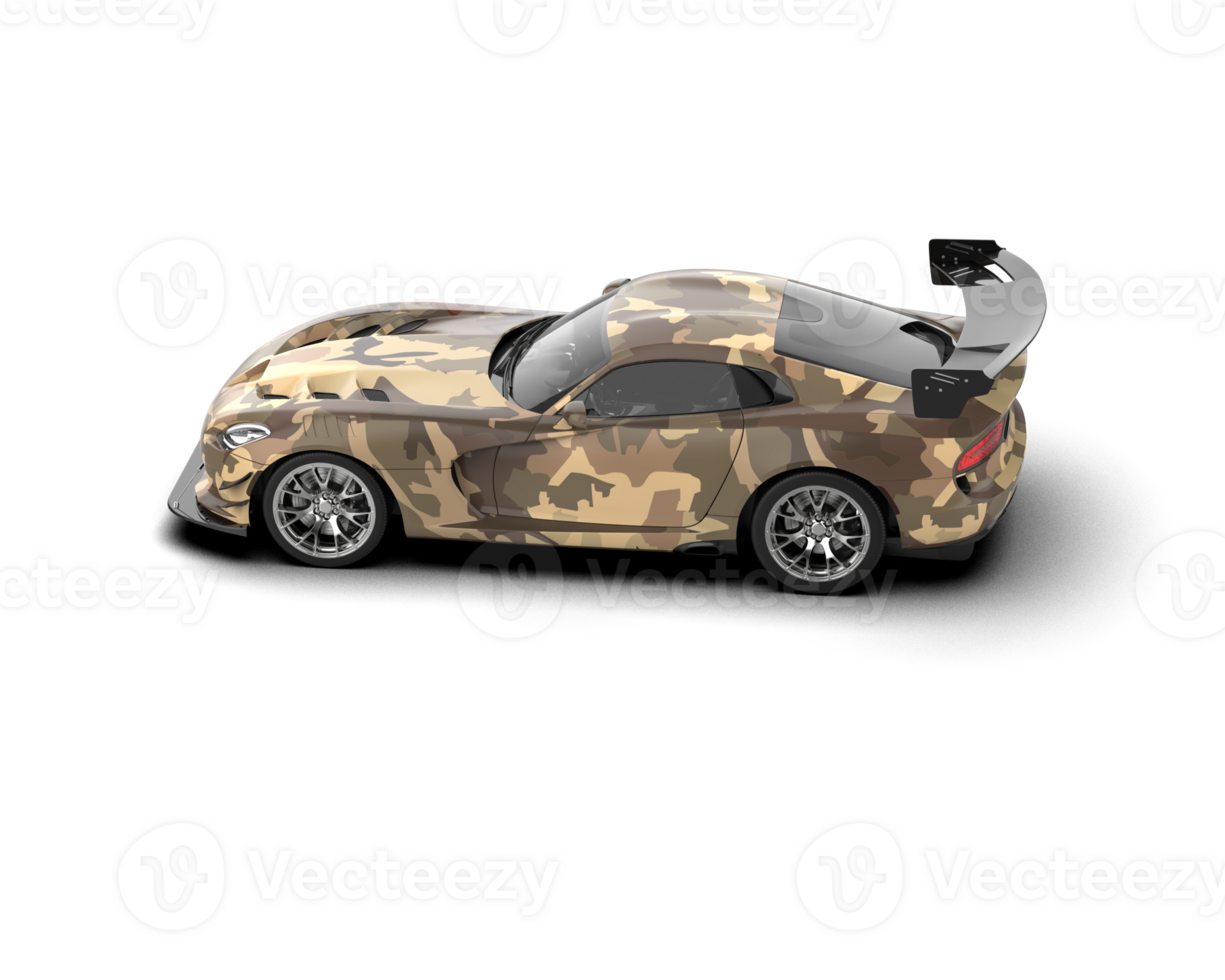 Muscle car isolated on background. 3d rendering - illustration png