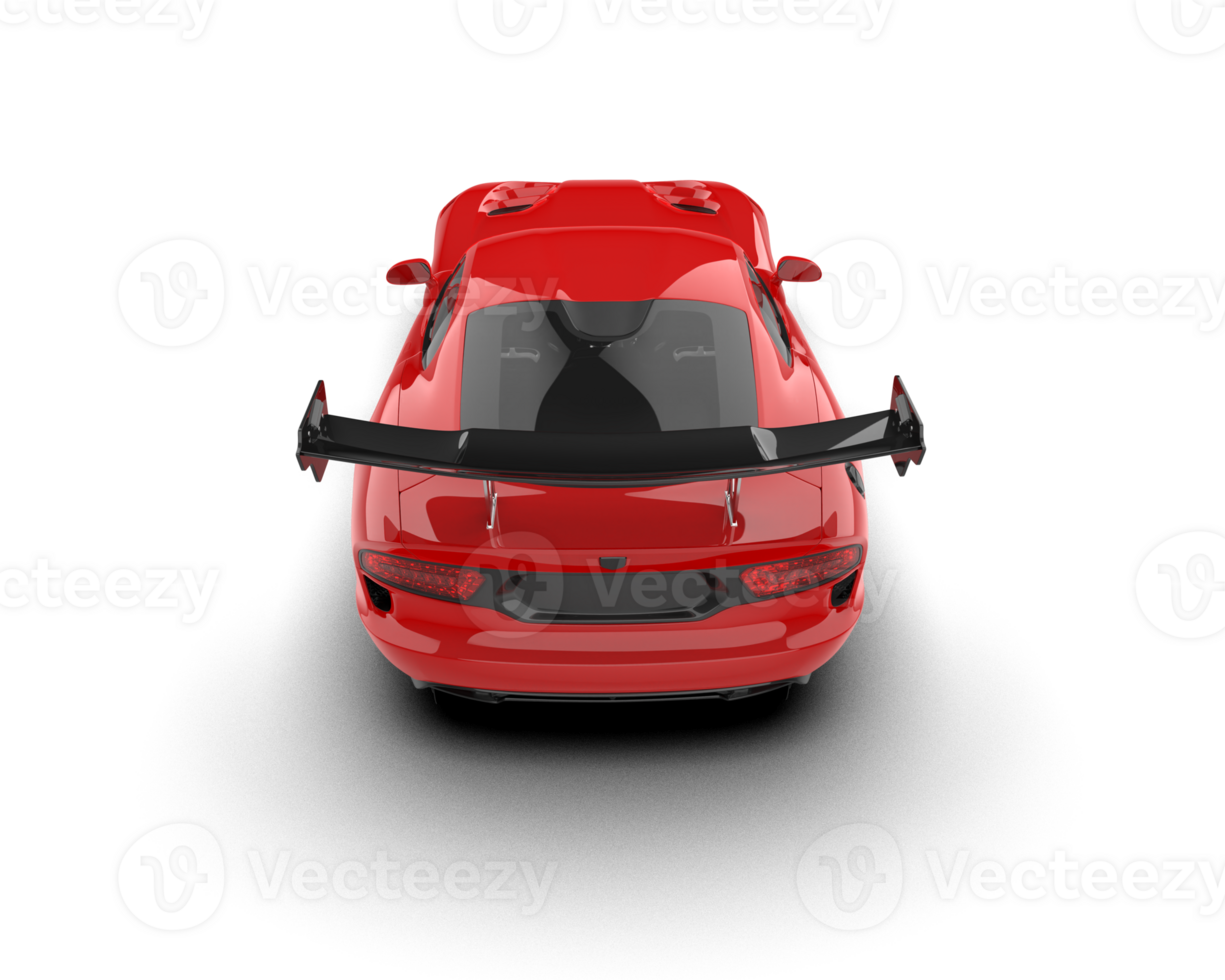 Muscle car isolated on background. 3d rendering - illustration png