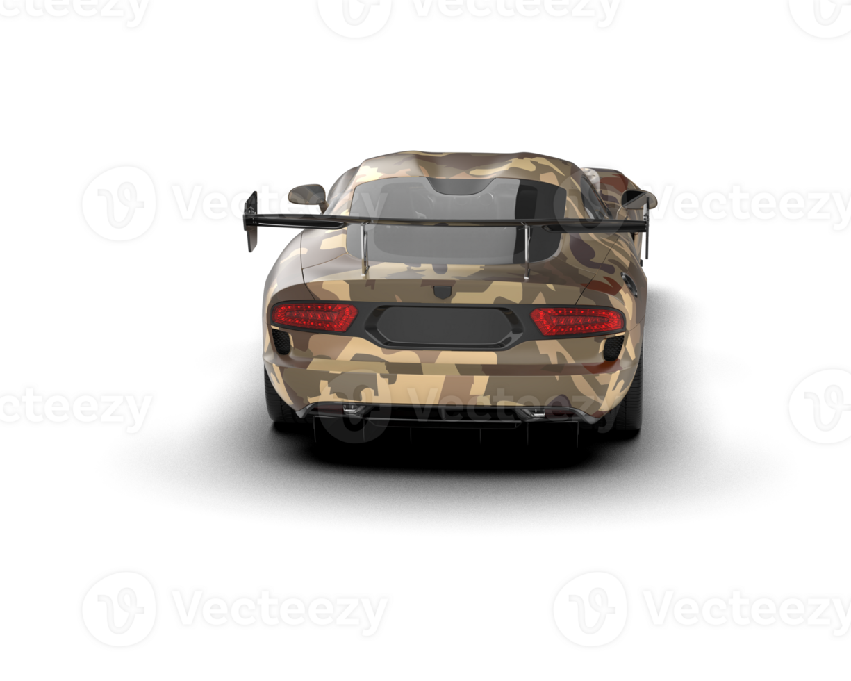 Muscle car isolated on background. 3d rendering - illustration png