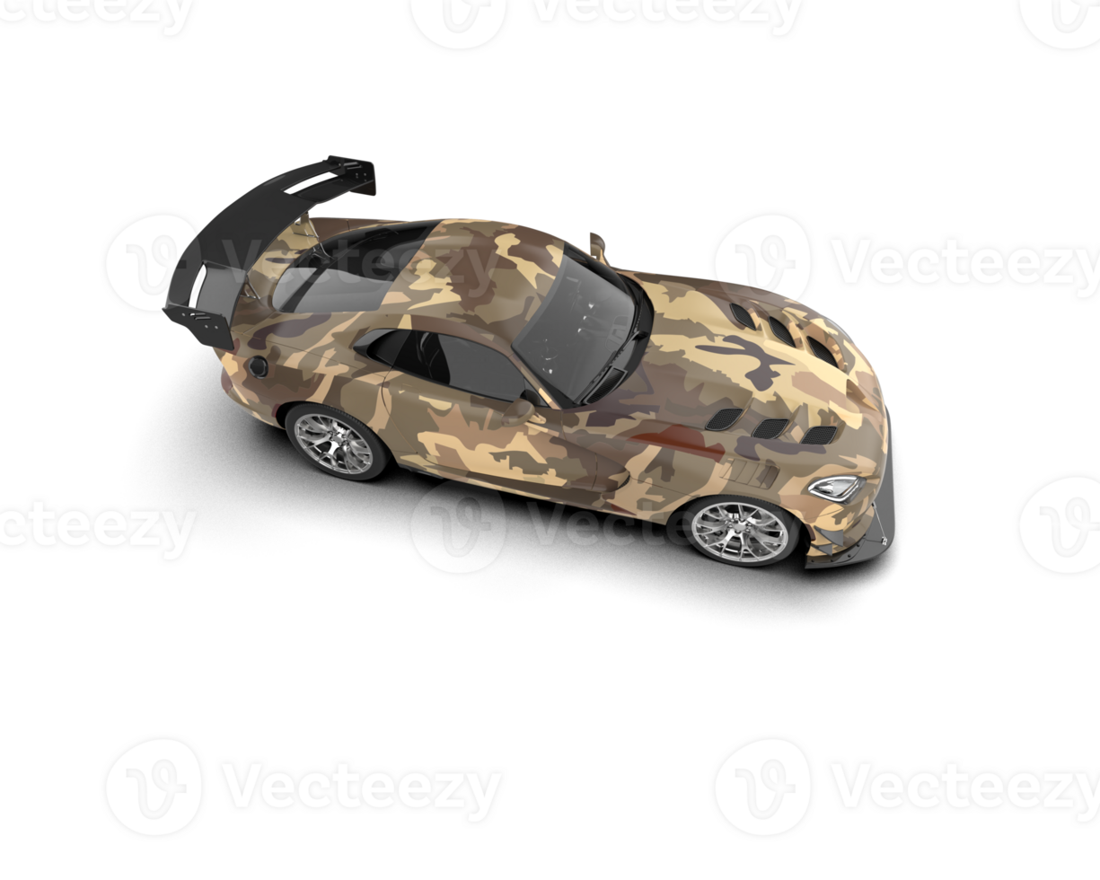 Muscle car isolated on background. 3d rendering - illustration png